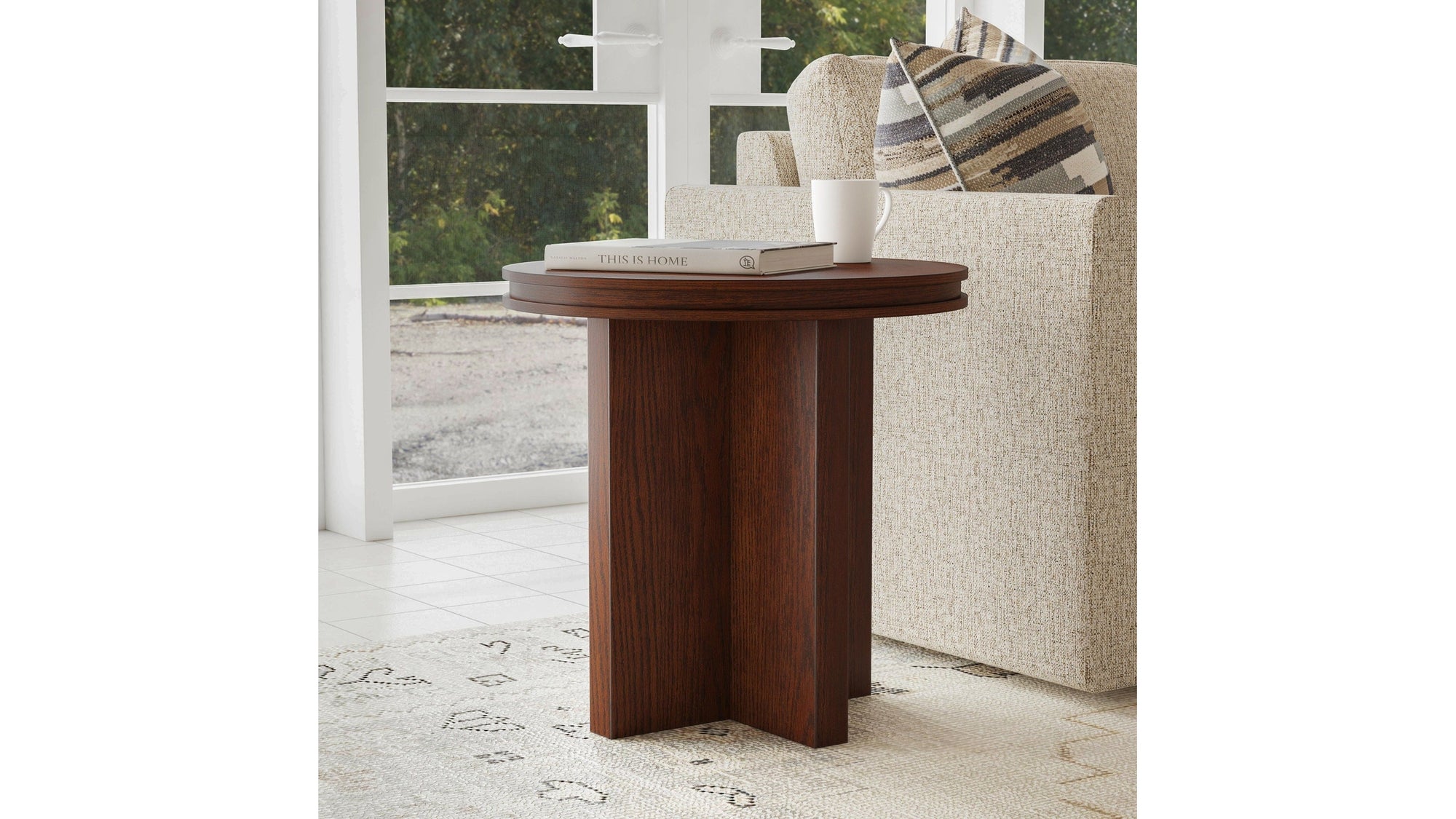 Waterfall - Round End Table