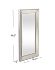 Beaded - Wall Mirror 48" - Silver