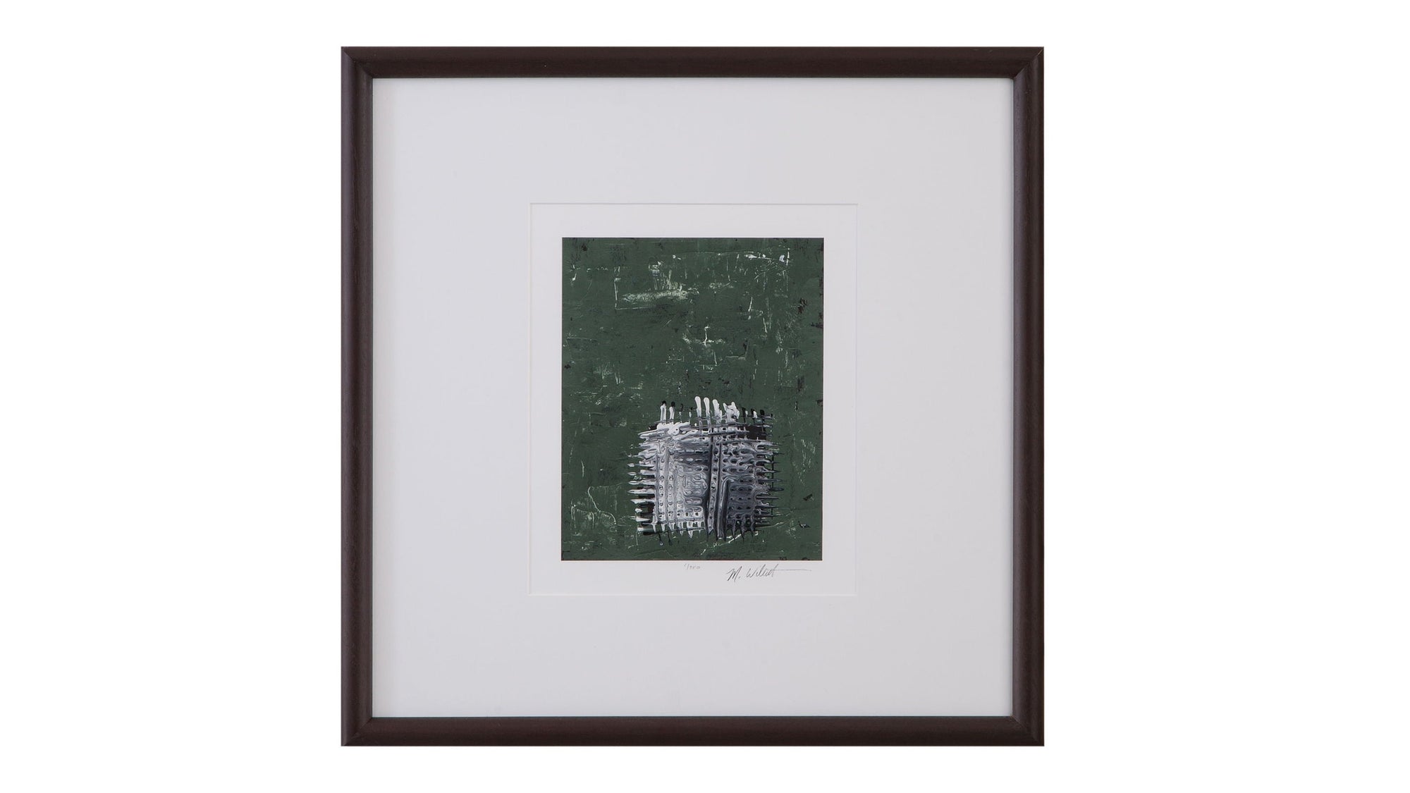 Dual Dichotomy III Framed Print - Gray / White