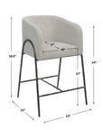 Jacobsen - 27" Counter Stool - Gray
