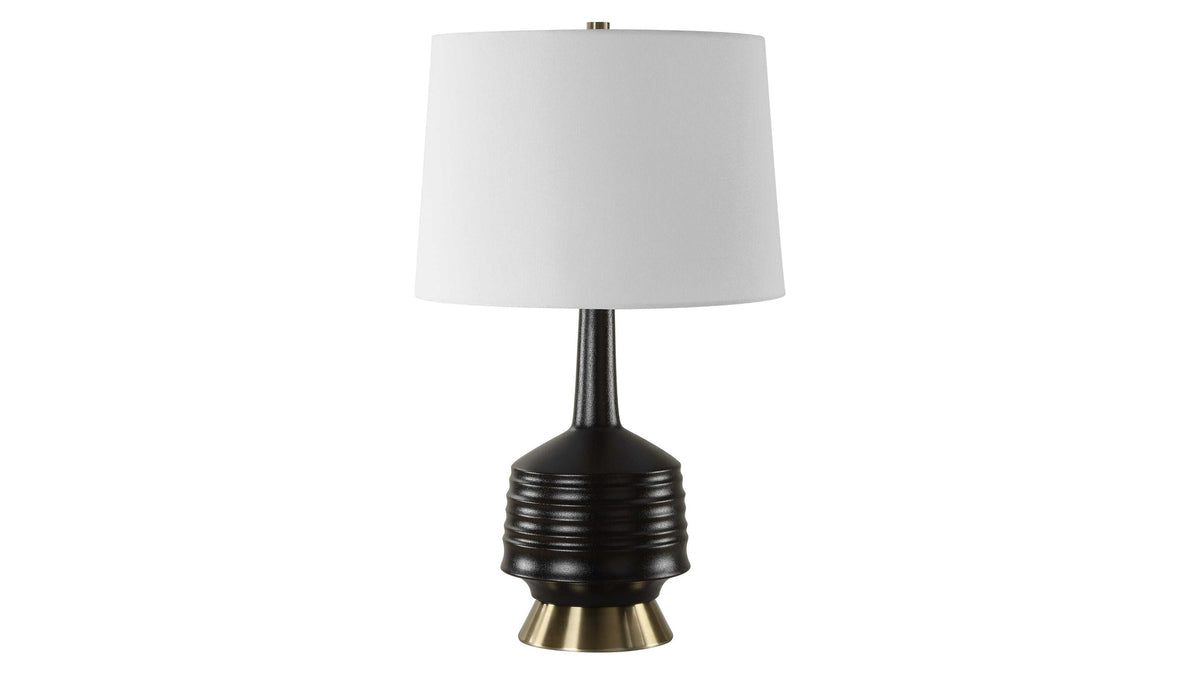 Foster - Black Glaze Table Lamp