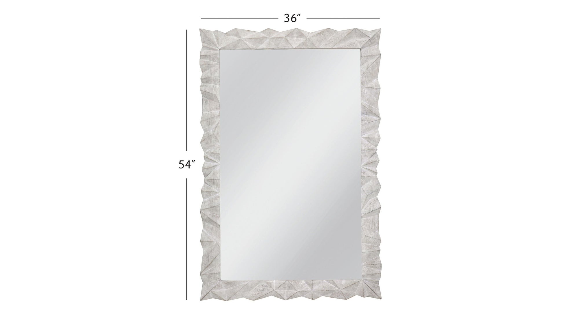 Isola - Wall Mirror - White Wash
