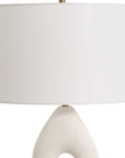 Meridian - Ivory Stone Table Lamp - White