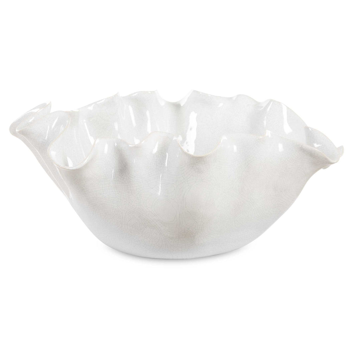 Ruffle Bloom - Bloom Bowl - White