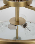 Colfax - 3 Light Semi Flush - Brass