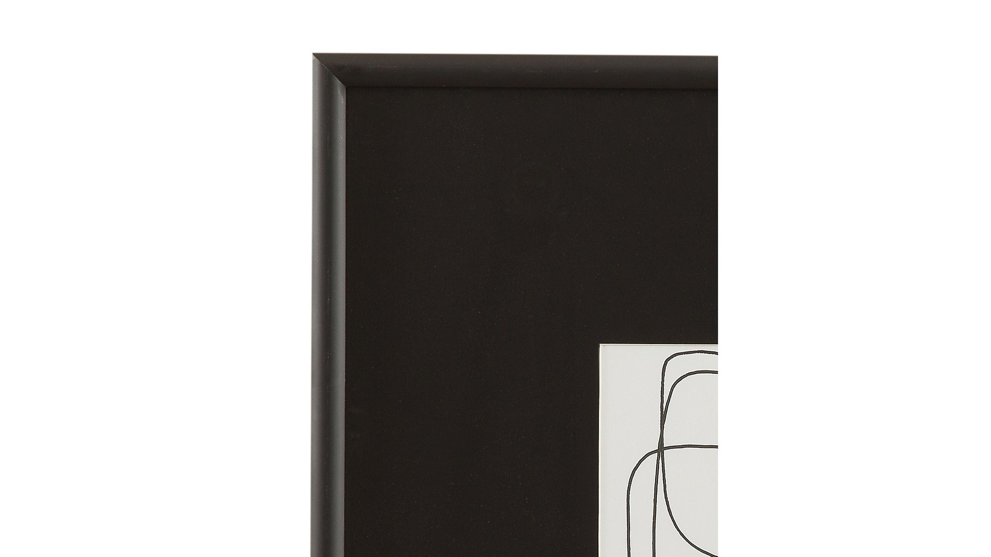 Form Study XI Framed Print - Black