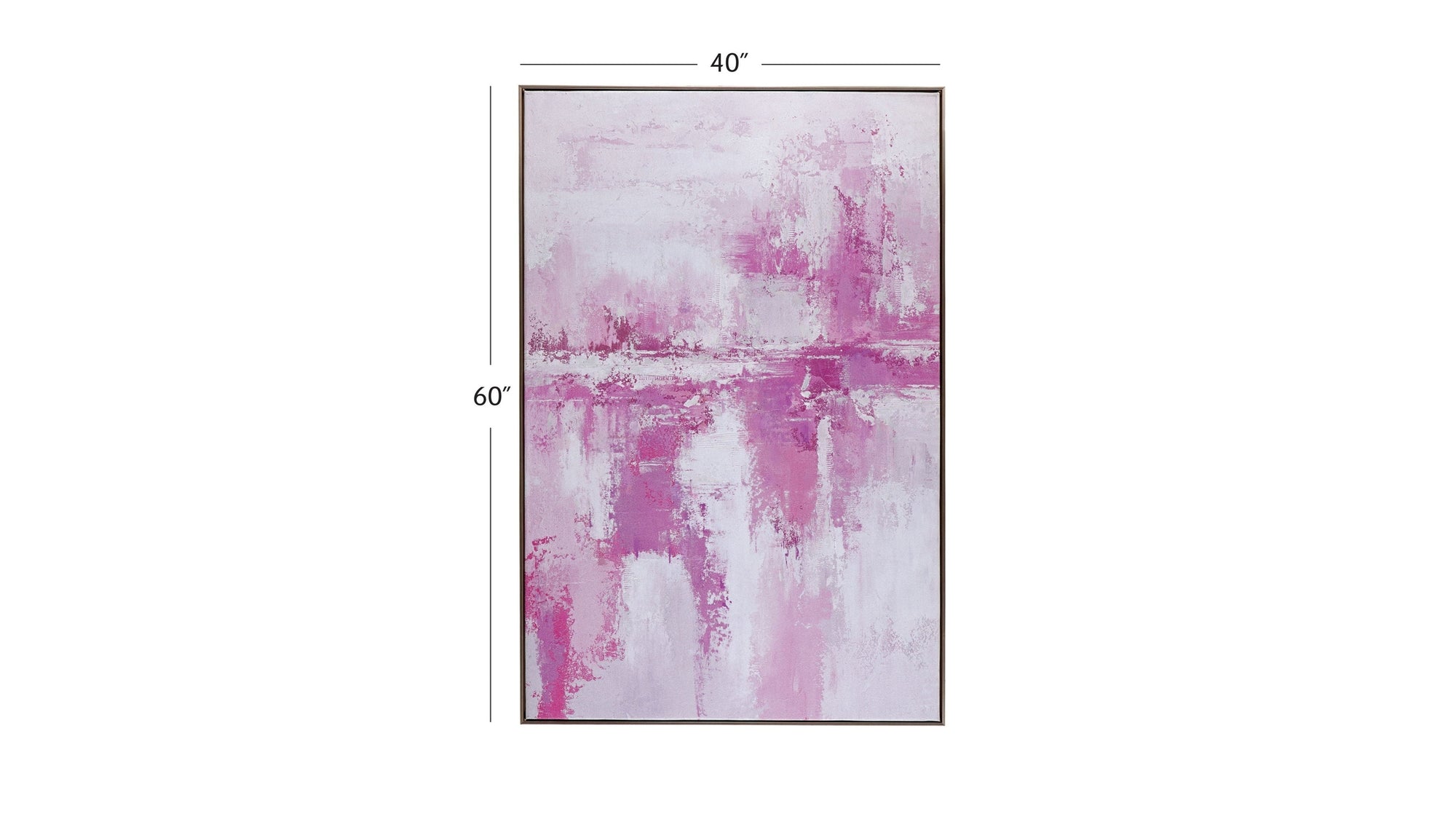Settled Canvas Art - Pink