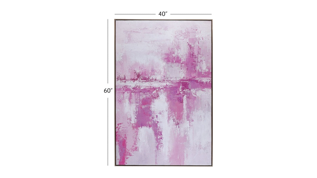 Settled Canvas Art - Pink