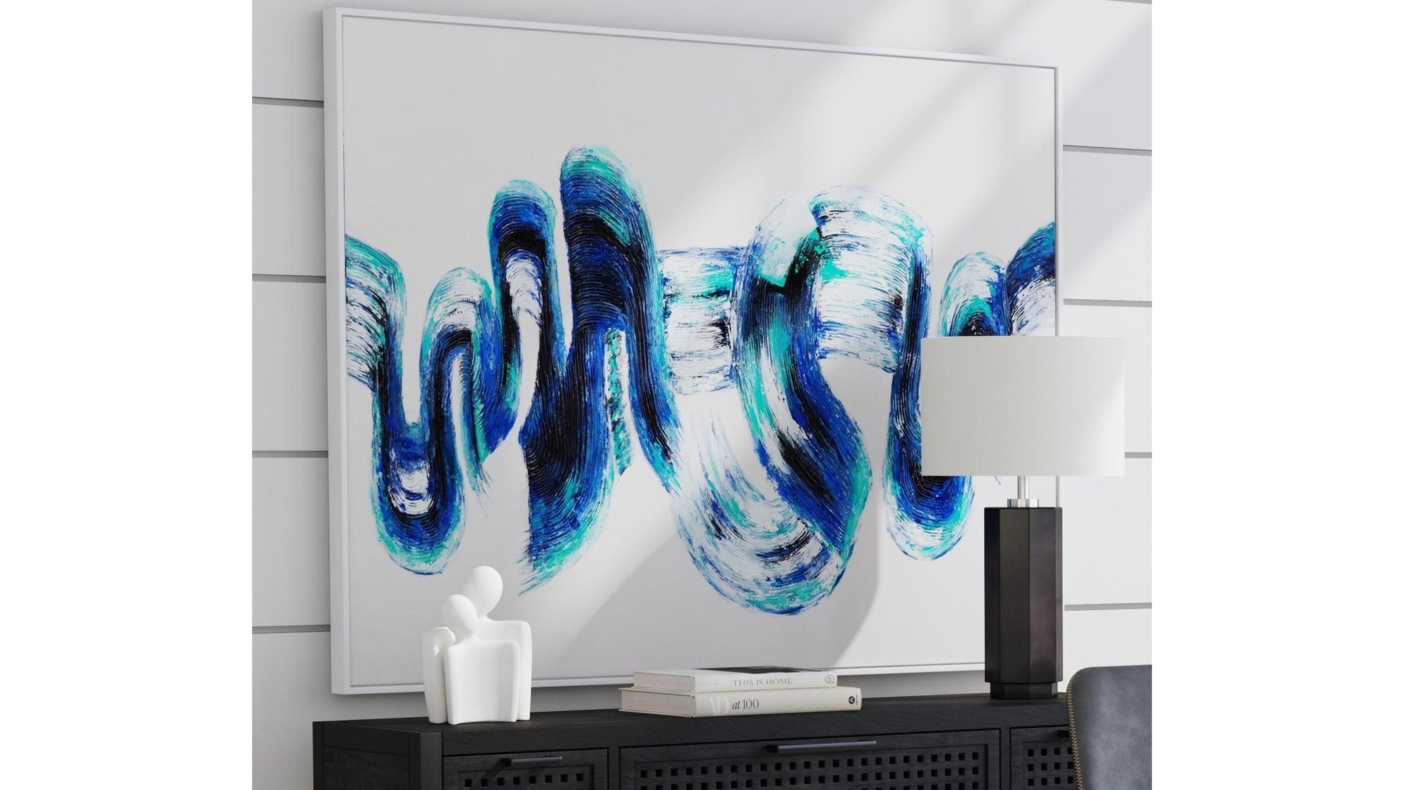 In Motion Canvas Art - White