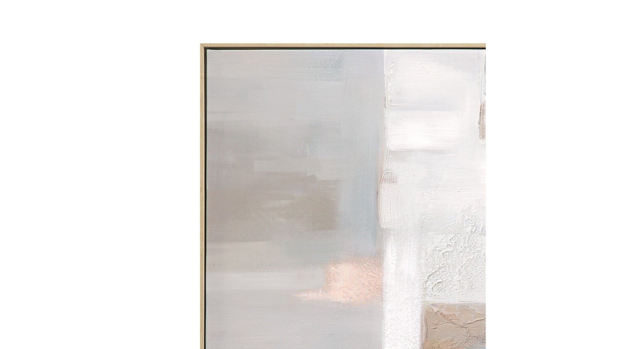 Framed Canvas Drifted Light - Silver