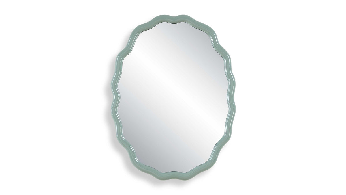 Isly - Robin's Egg Oval Mirror - Blue