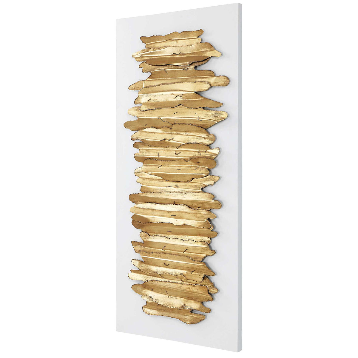 Lev - Metal Wall Decor - White &amp; Gold