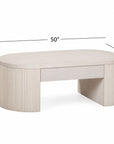 Lena - Coffee Table - Washed White Oak