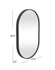 Oval - Wall Mirror - Black