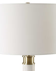 Plinth - White Marble Table Lamp