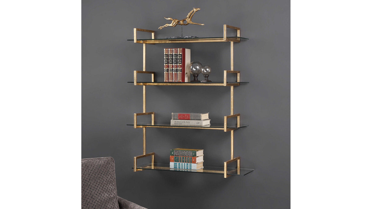 Auley - Wall Shelf - Gold