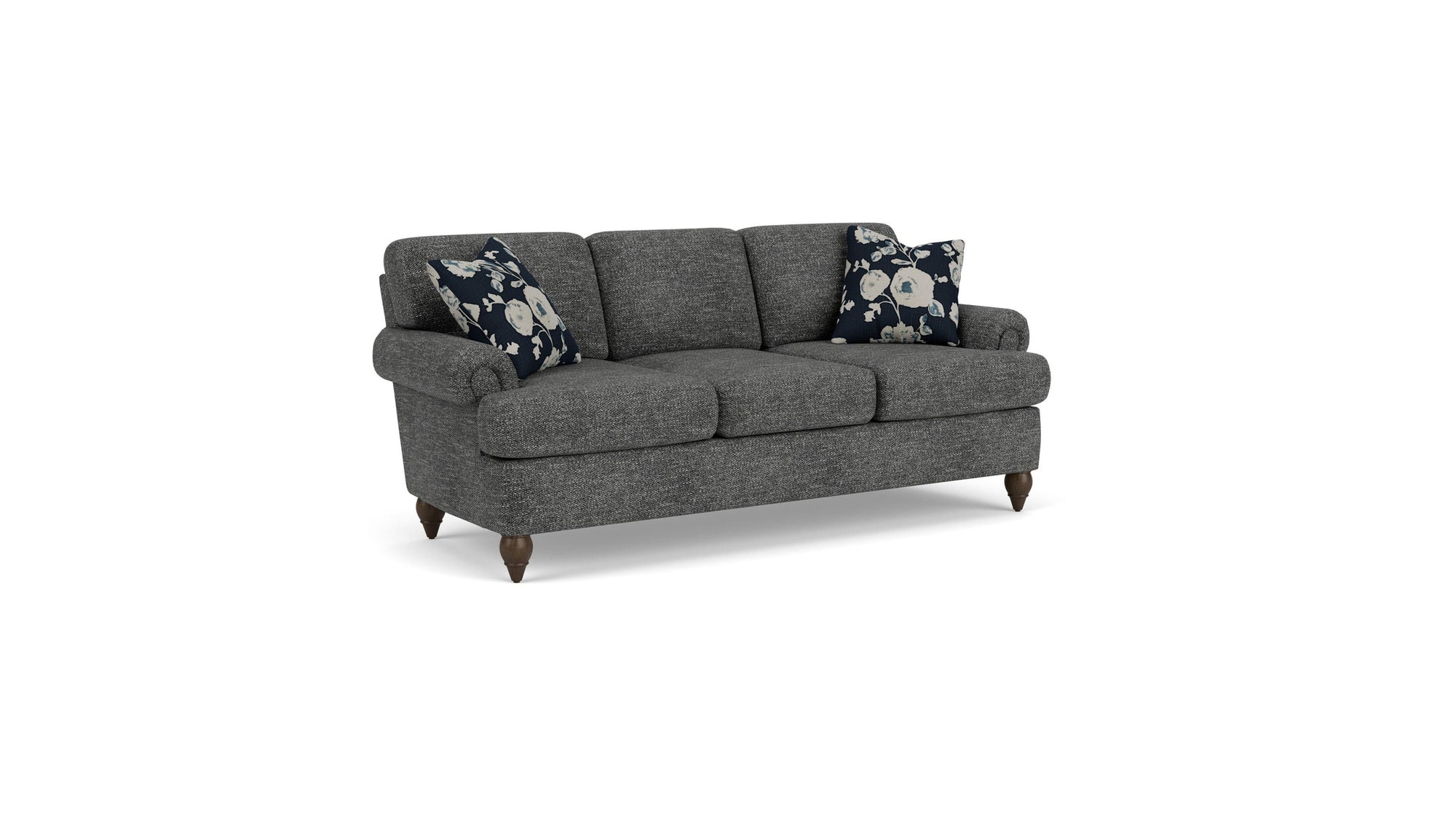 Moxy - Fabric Sofa, T-Shaped Seat Cushion, Rolled Arms