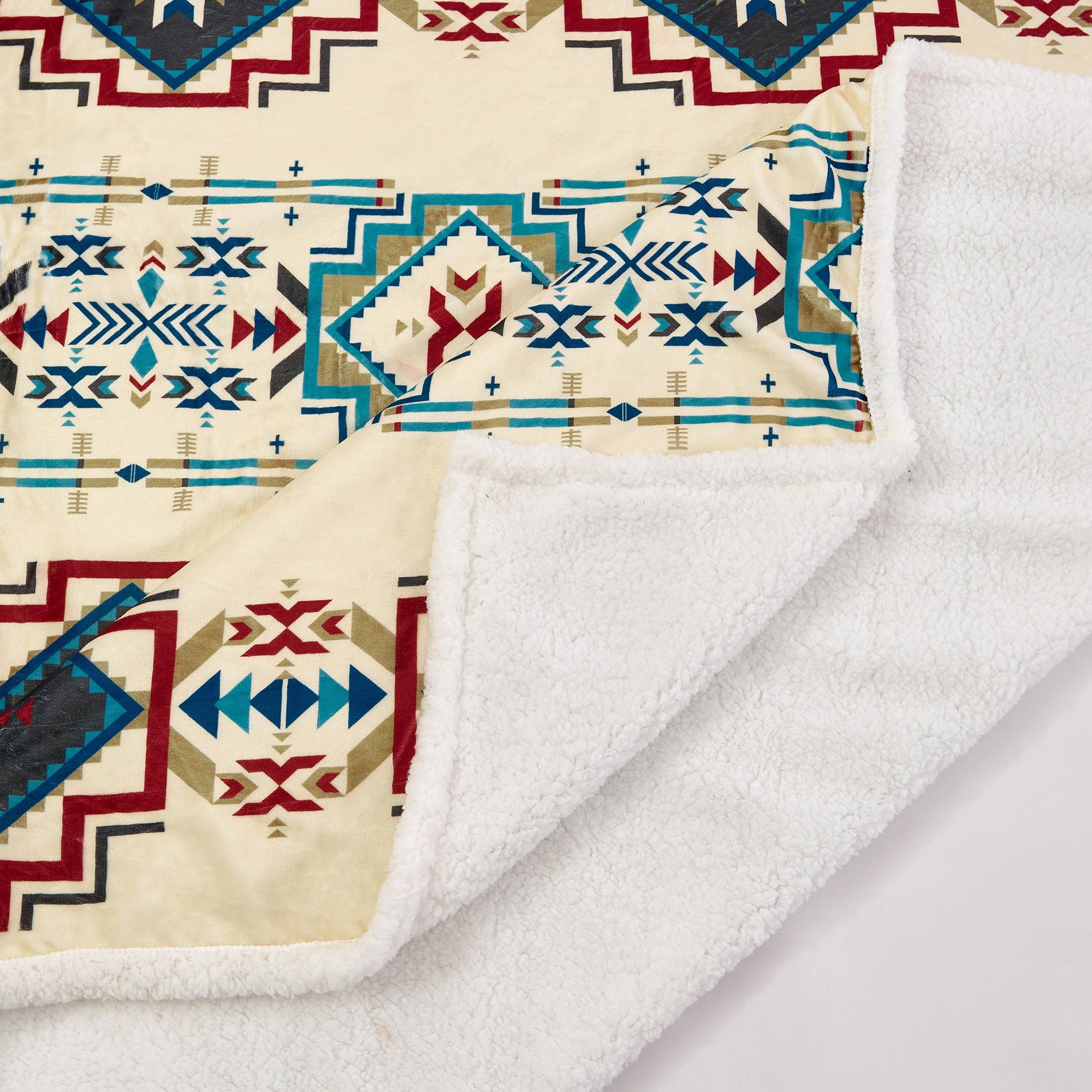 Campfire - Spirit Valley Campfire Sherpa Throw 6 Per Carton - Multi Color