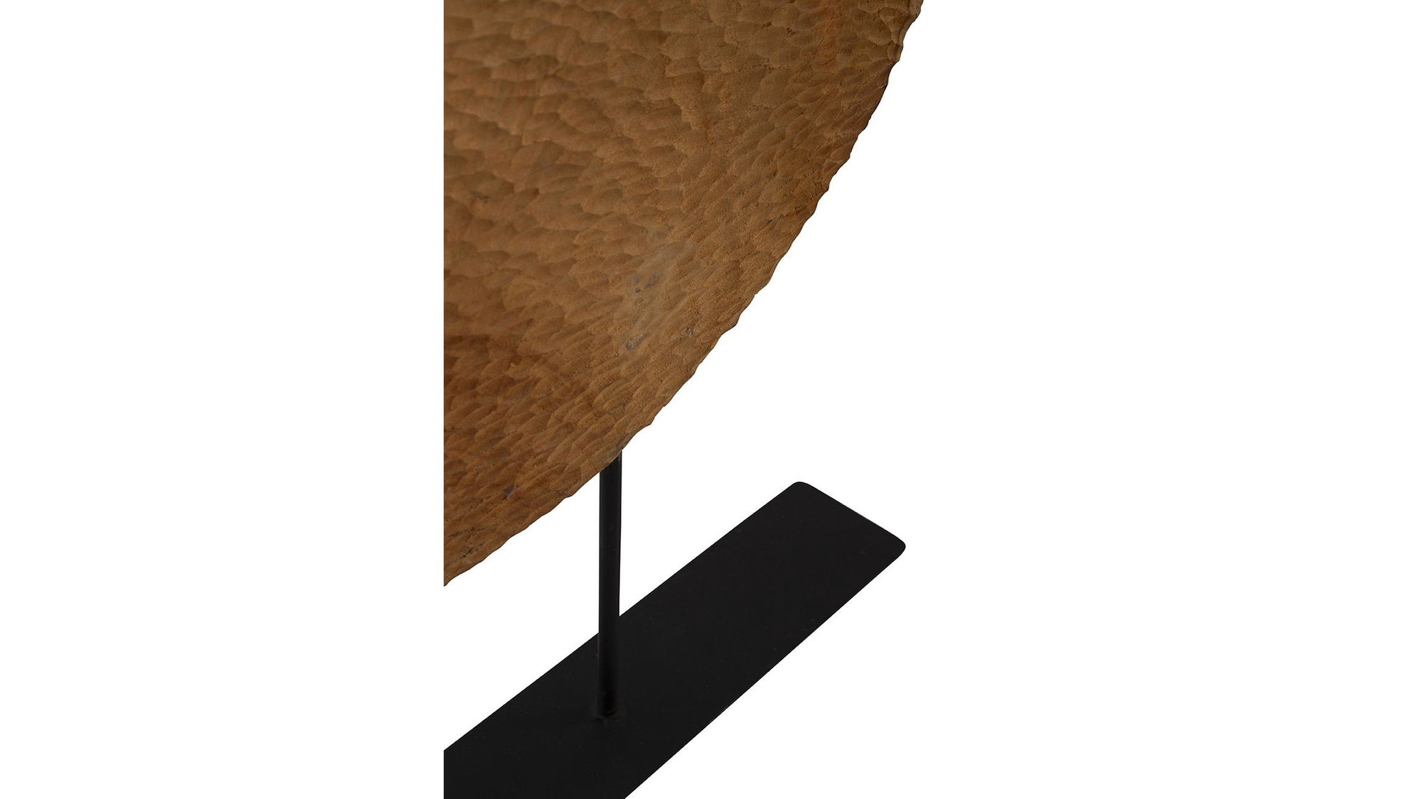 Teak Sculpture Set Set of 2 - Dark Brown