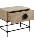 Lunar - Wooden Side Table - Black / Woodtone