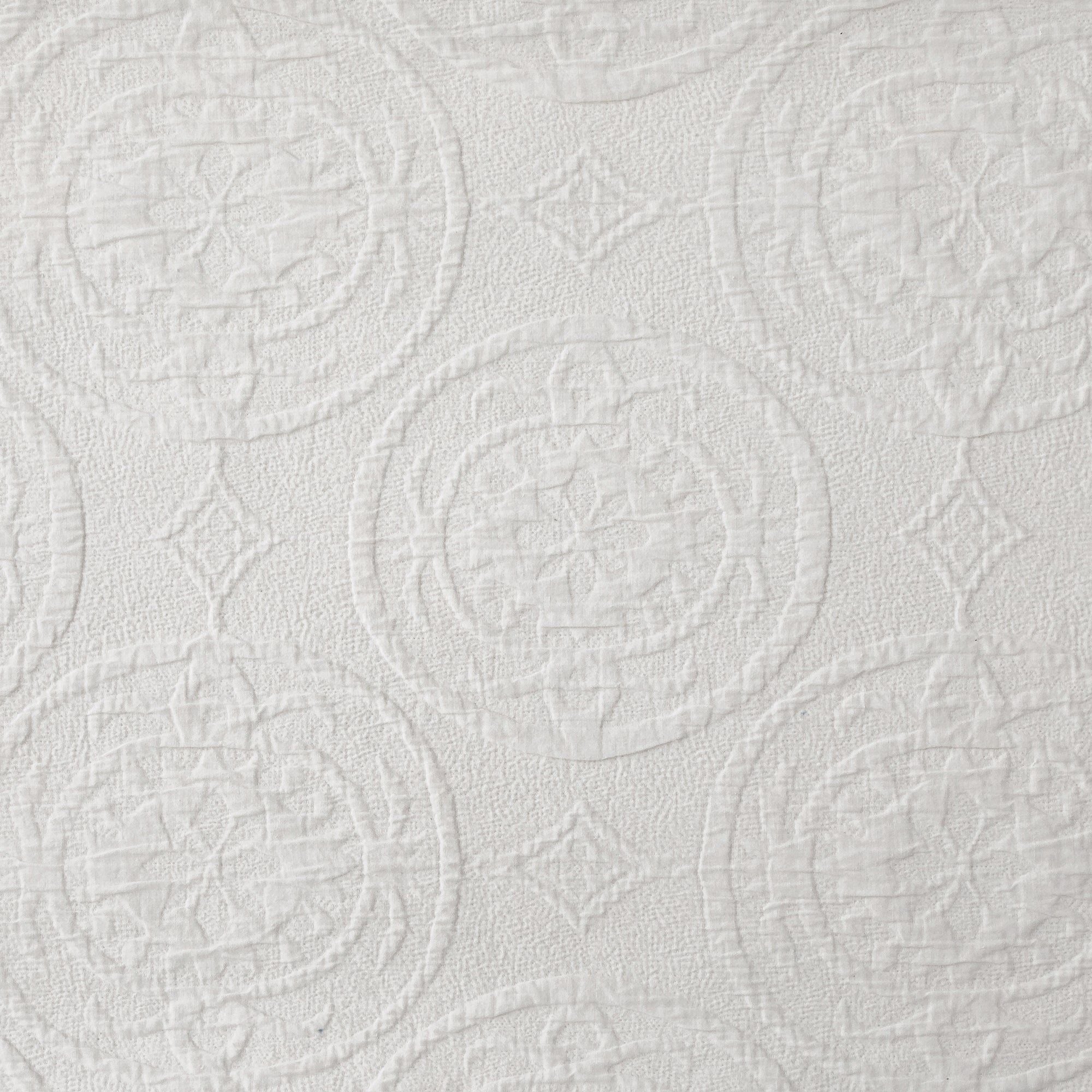 Verona Matelasse - King Comforter Set (Set of 3) - Vintage White