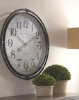 Nakul - Industrial Wall Clock - Silver