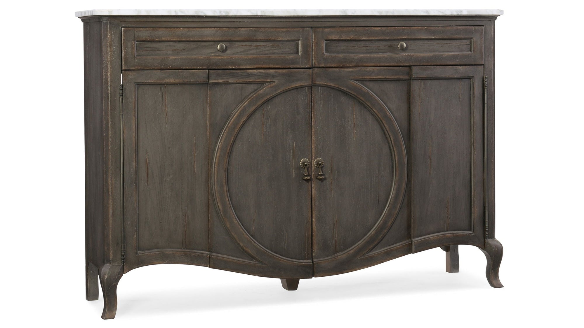 Melange - Arabella 4-Door Two-Drawer Credenza - Dark Gray