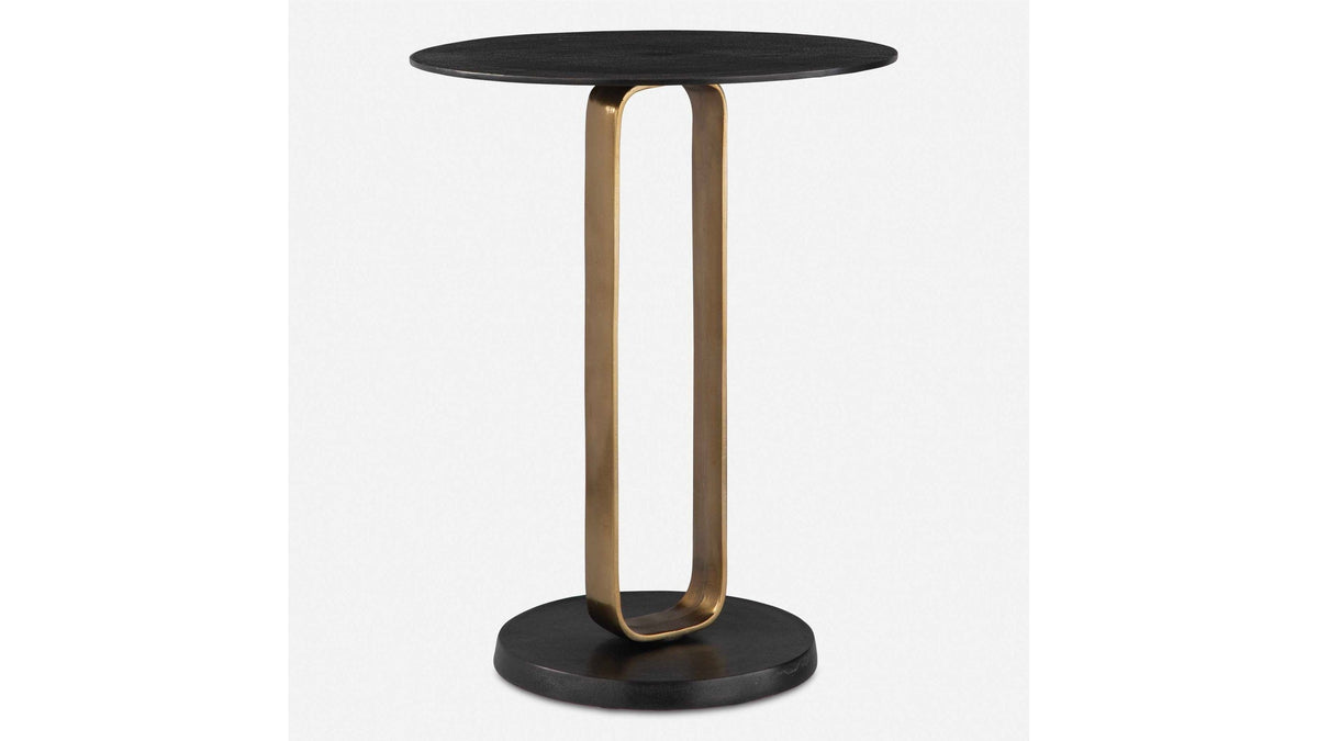 Aperture - Accent Table - Brass