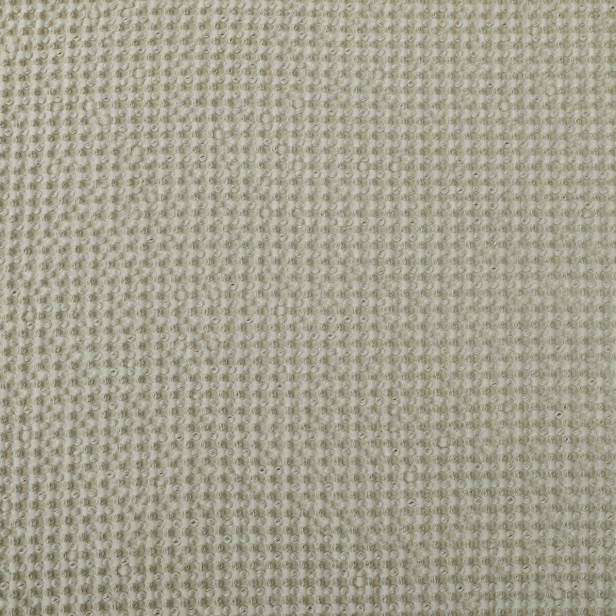 Stonewashed Cotton Waffle Weave - King Duvet Cover Set (Set of 3) - Light Tan