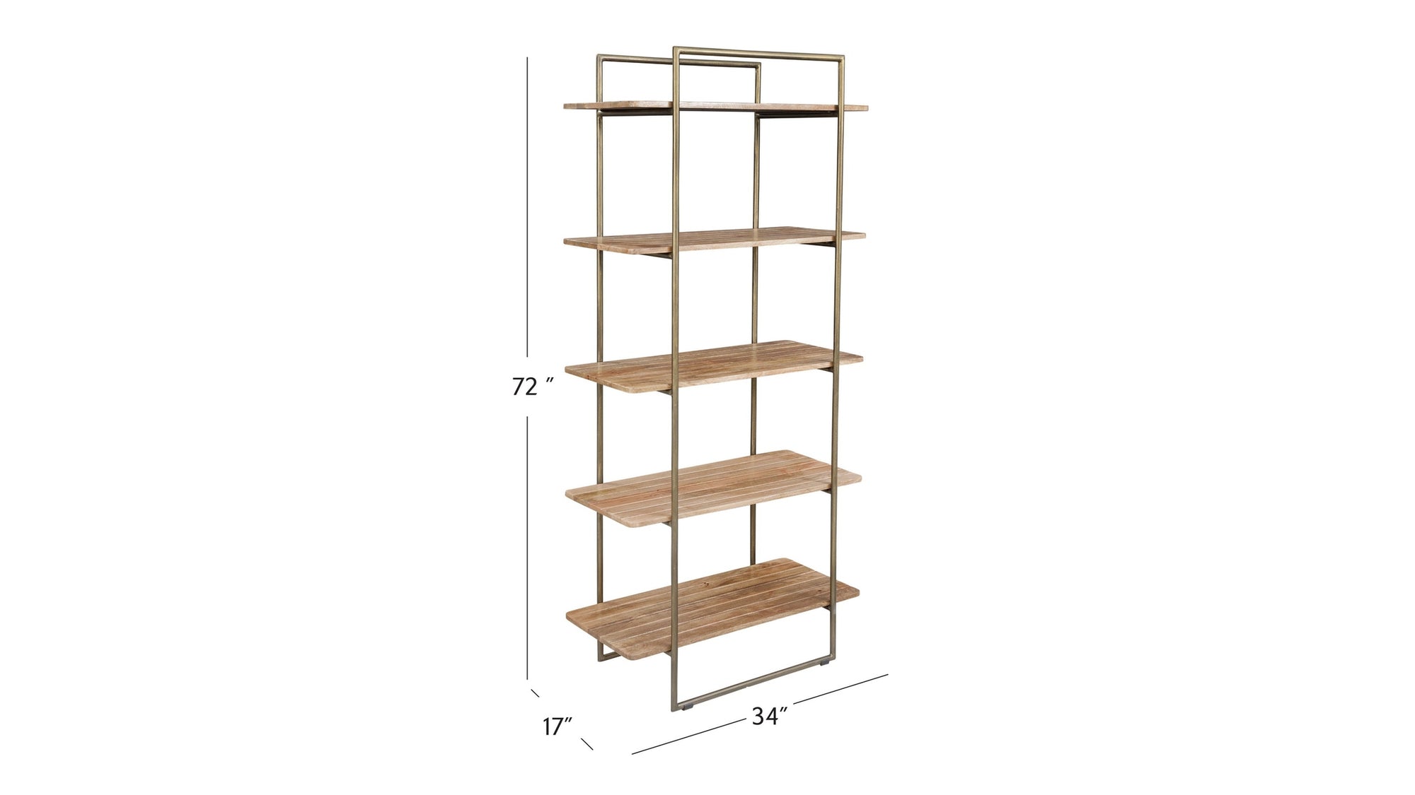 Adrienne - Etagere Bookcase - Light Brown