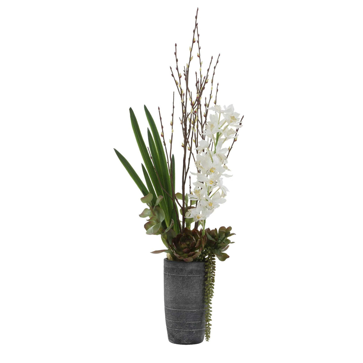 Eterna Orchid - Centerpiece &amp; Vase - Black / Green / White