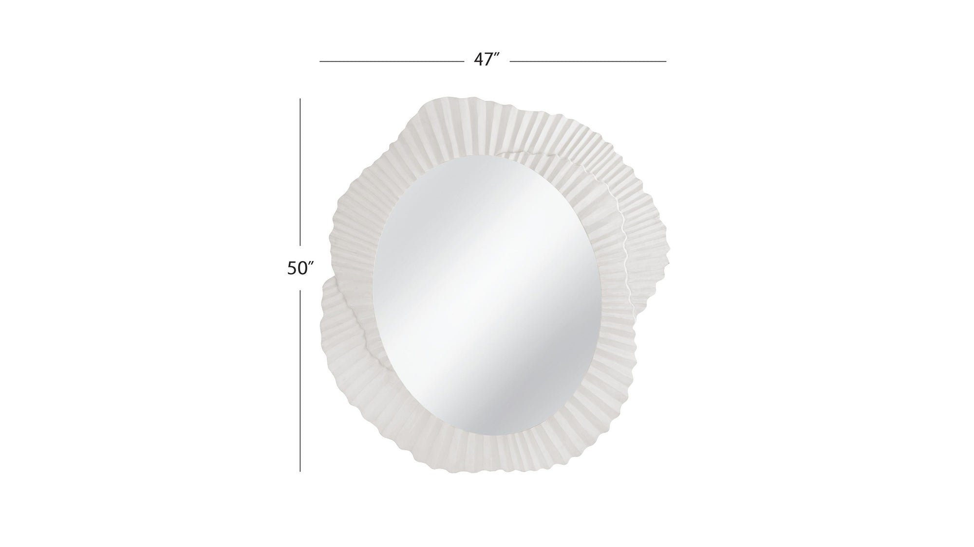 Petal - Wall Mirror - White