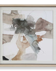 Cohesion - Framed Abstract Print - Black / Blue / Gray / Orange