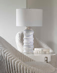 Waves - Table Lamp - Blue & White