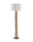 Helford - Floor Lamp - Light Brown / White