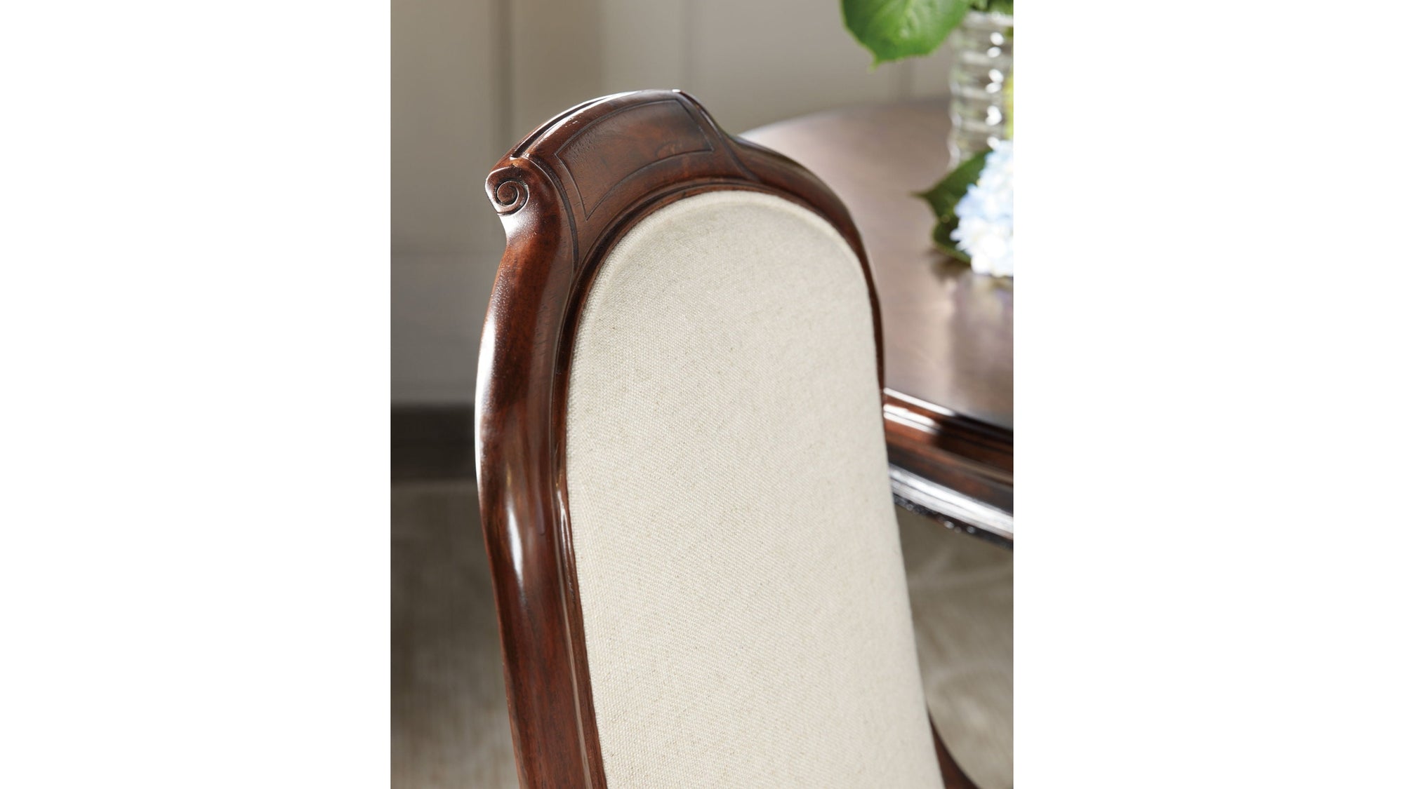 Charleston - Upholstered Side Chair Set of 2 - Dark Brown
