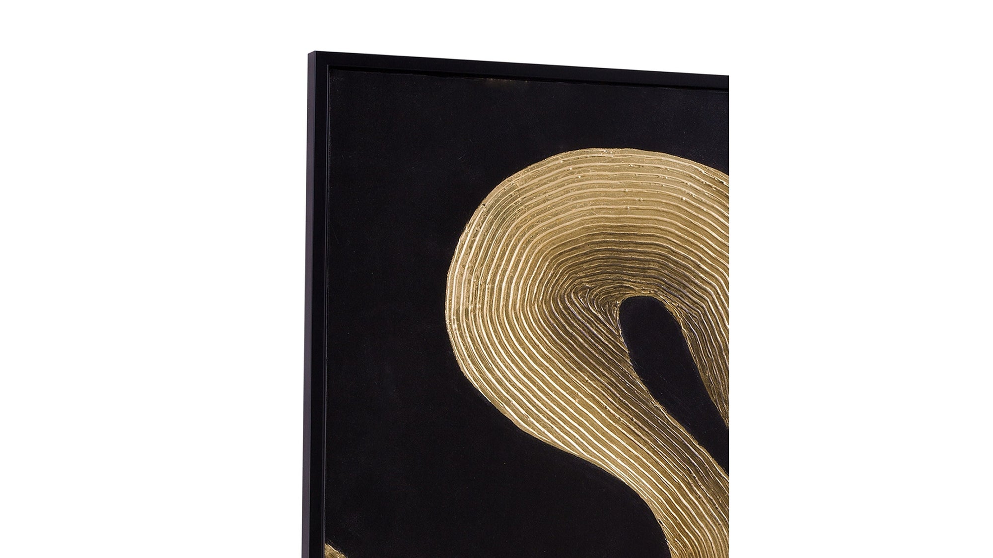 Connected Frame Canvas Set of 2 - Black / Gold