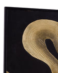 Connected Frame Canvas Set of 2 - Black / Gold
