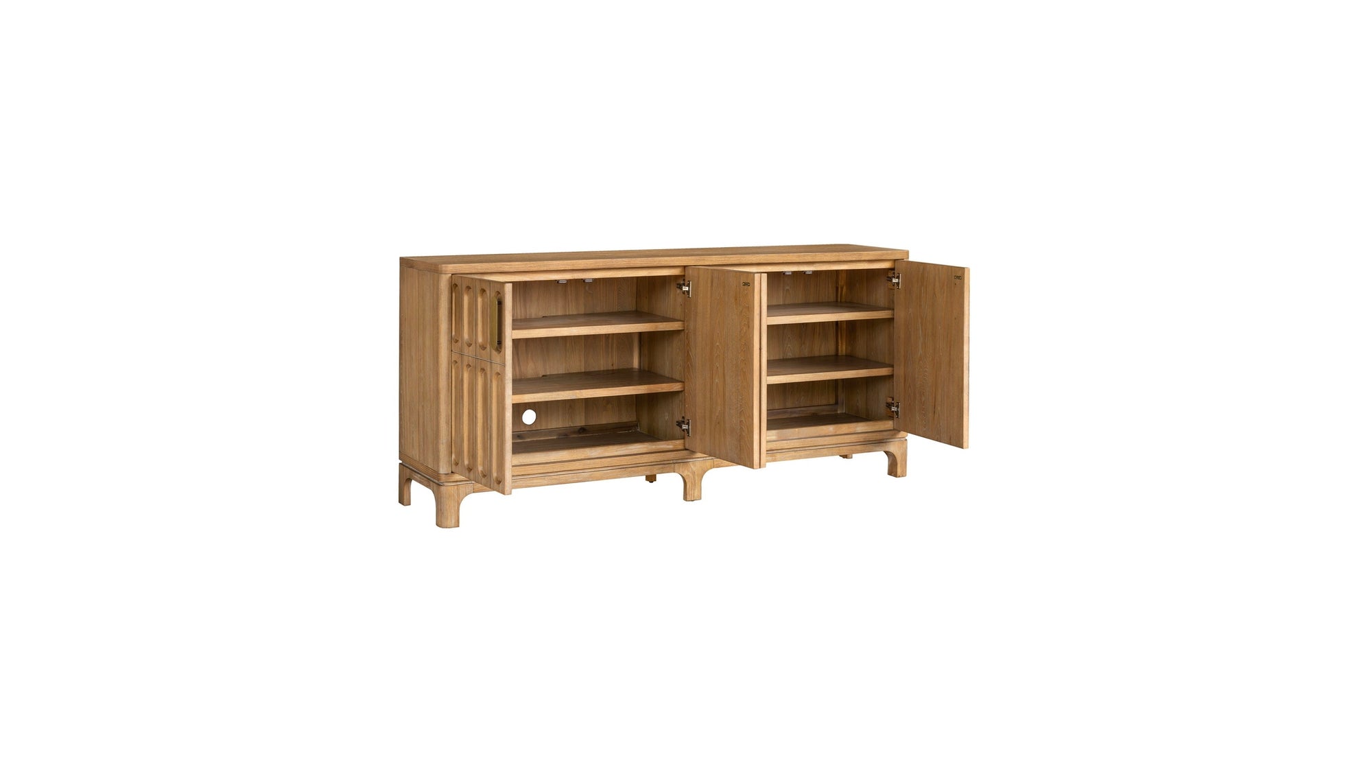 Ryder - Server - Chestnut Elm / Antique Brass