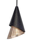 Apollo - 1 Light Mini Pendant - Black / Gold