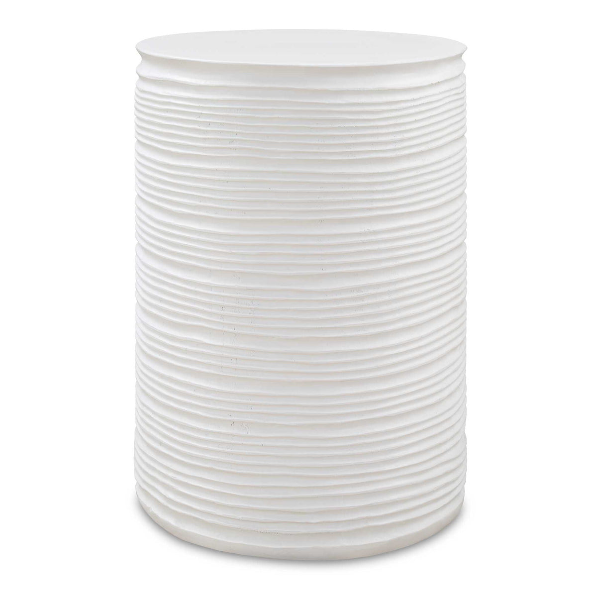 Borderline - White Drum Table