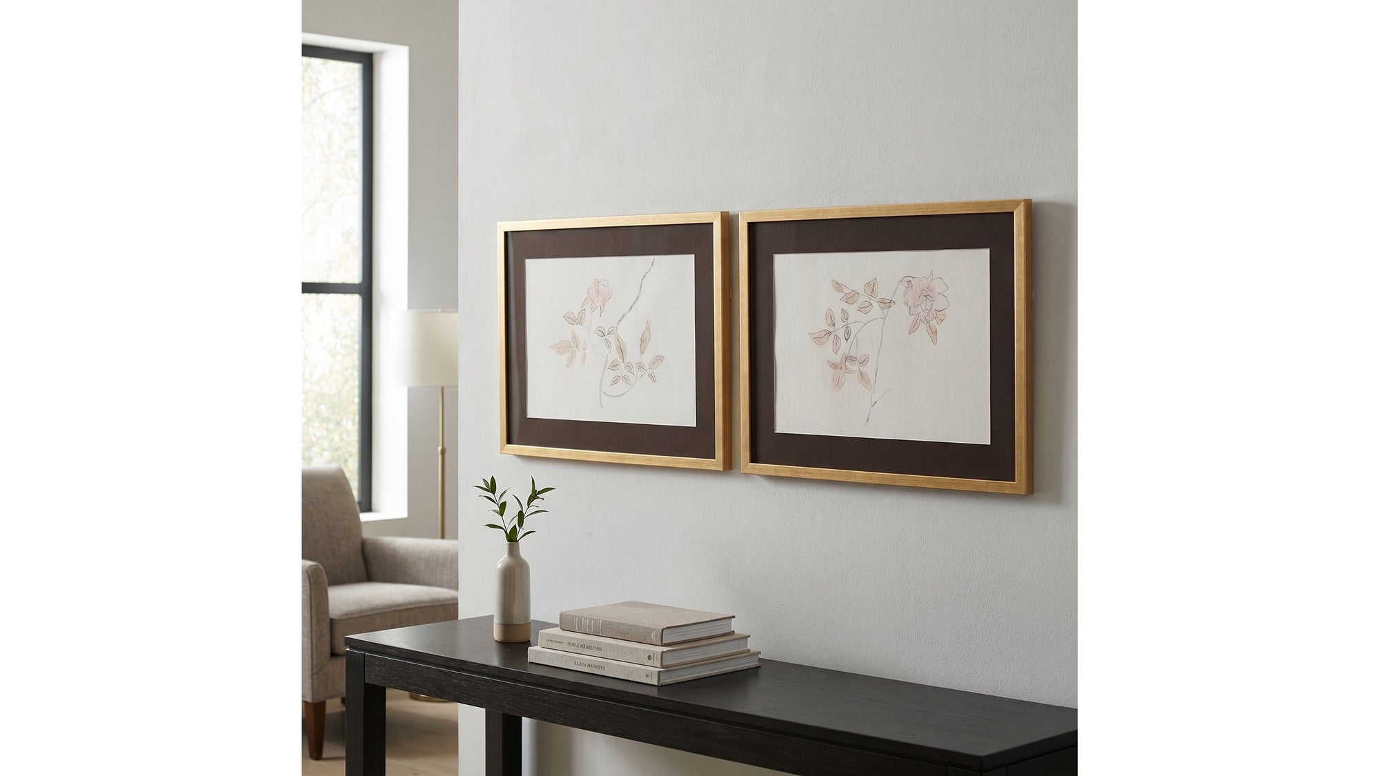 Delicate Rose I Framed Print - Cream