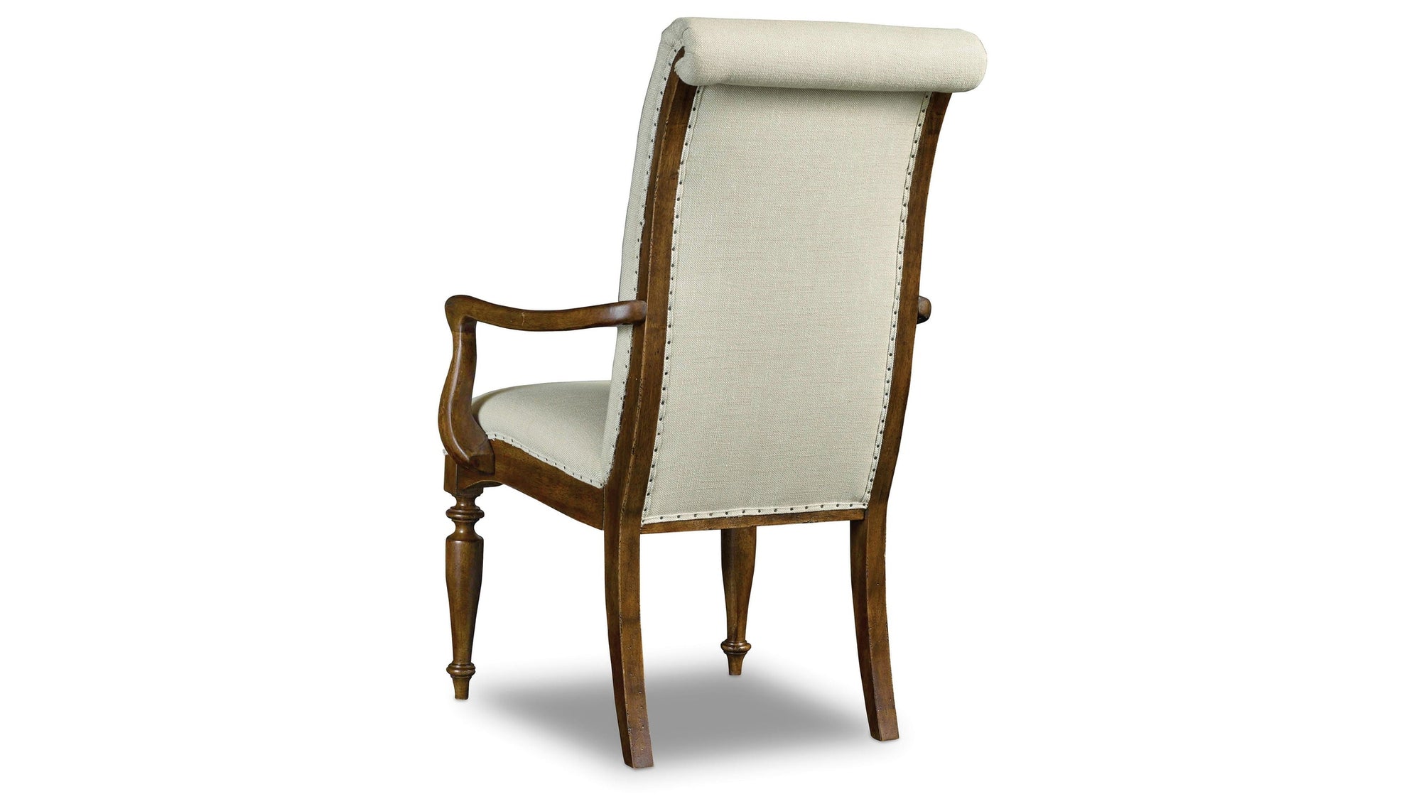 Archivist - Upholstered Arm Chair - Beige / Dark Brown