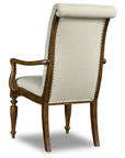 Archivist - Upholstered Arm Chair - Beige / Dark Brown