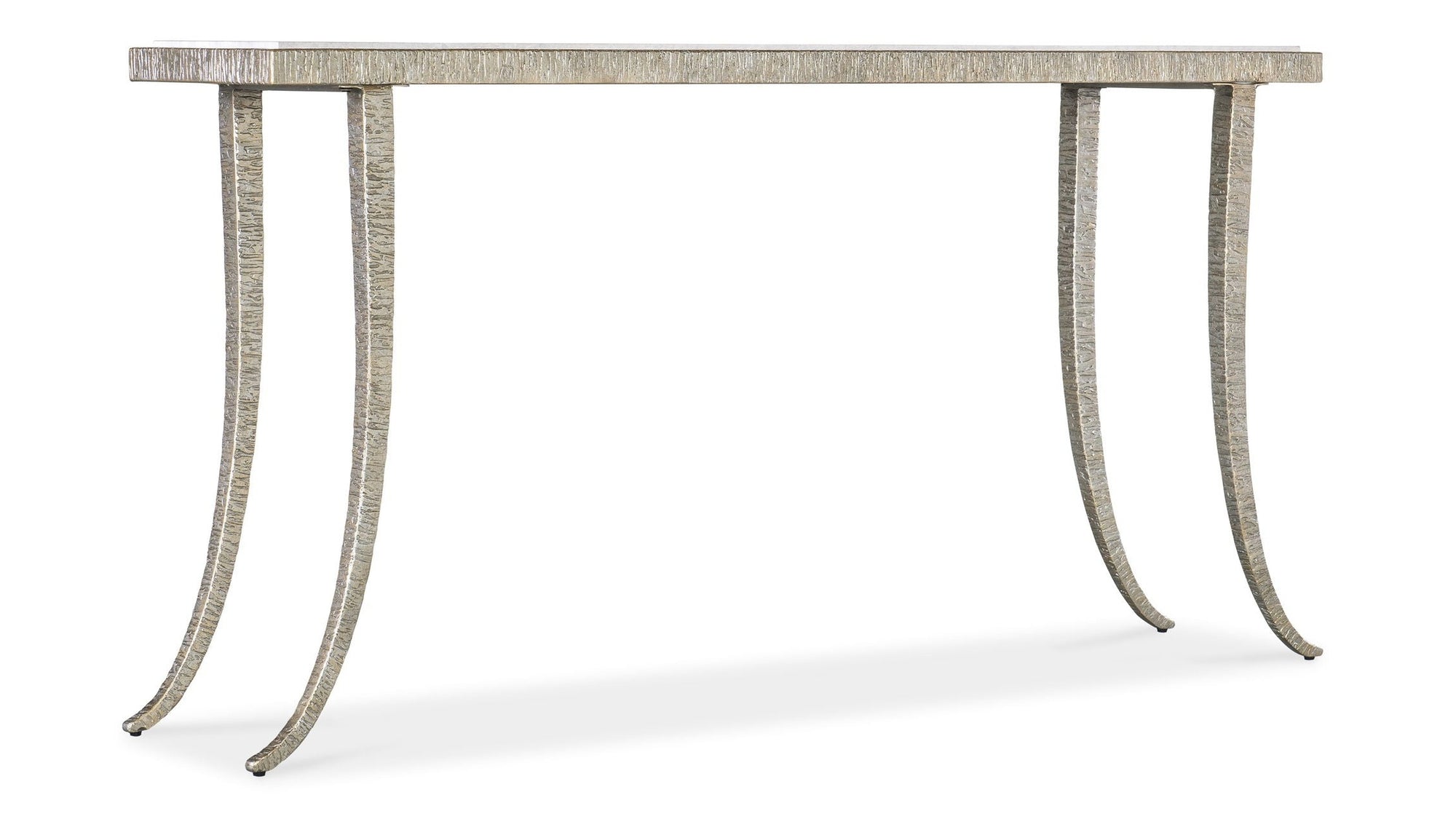 Melange - Sabre Console Table - Pearl Silver