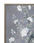 Birds & Blooms I Framed Print - Dark Gray