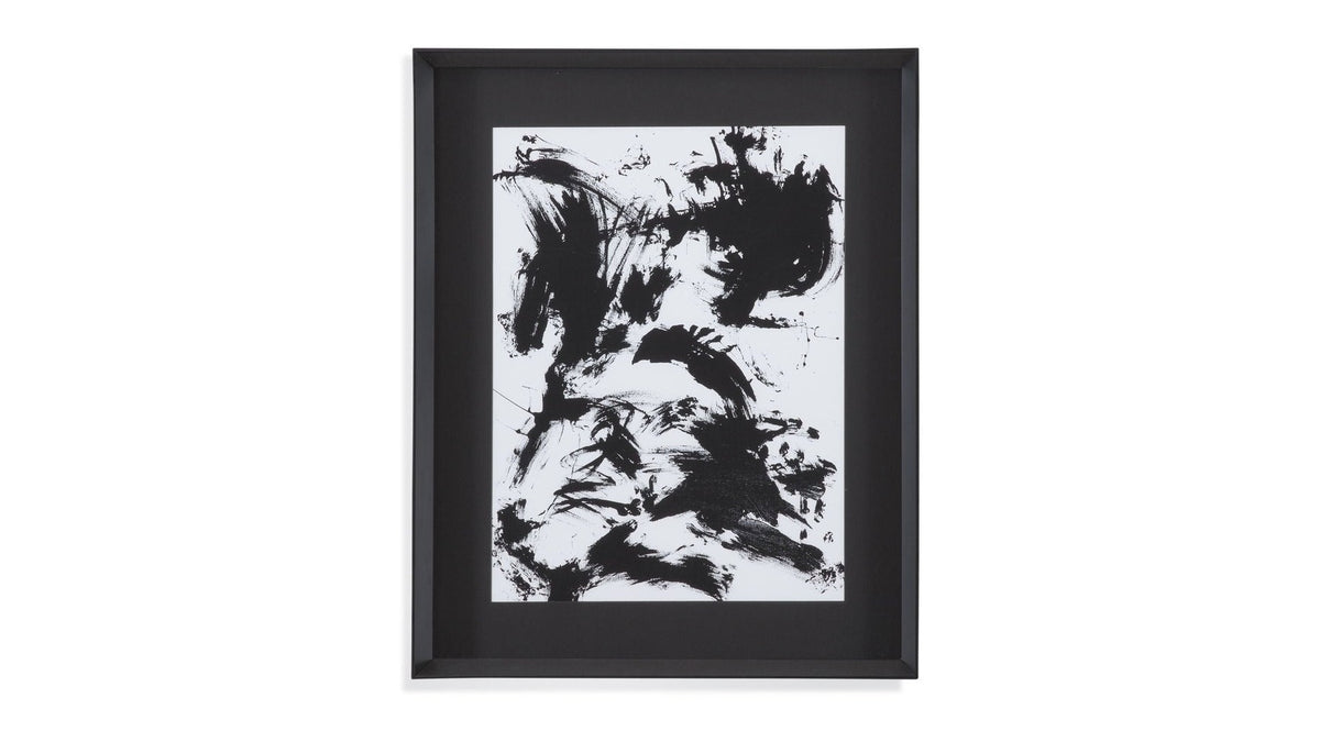 Expressive Abstract I Framed Print - Black