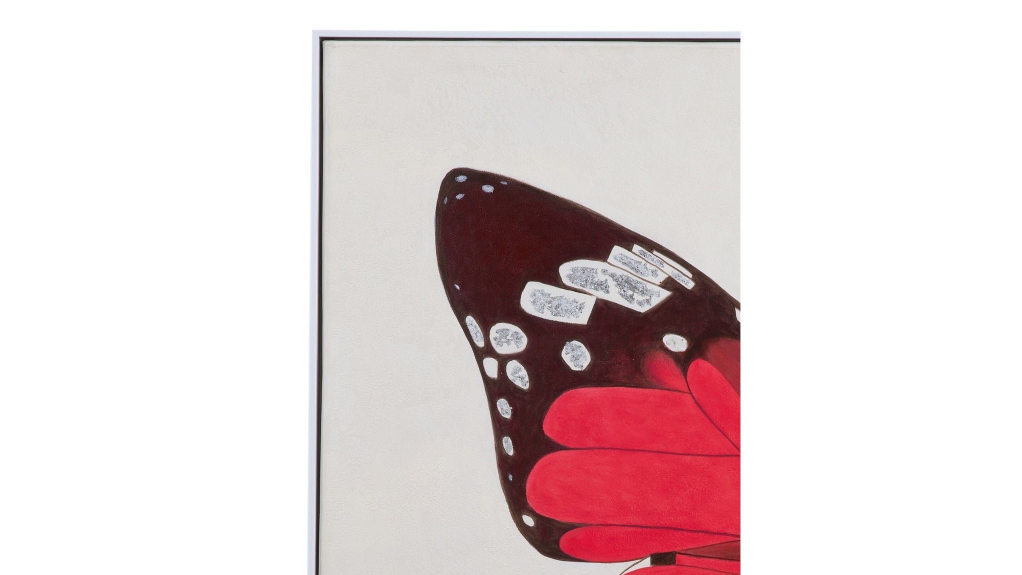 Butterfly Canvas Art Set of 2 - White