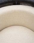 Montgomery - Cane Chair - Black / Beige