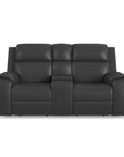 Ziggy - Power Reclining Loveseat With Console, Power Headrest, Lumbar, Heat & Massage